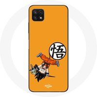 Maniacase Etui voor Samsung Galaxy A22 5G Goku Dragonball Z Kind Anime