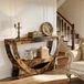 REDOM Table d'appoint Style champêtre MDF Brun 160 x 30 x 80,5 cm