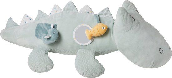 Nattou Baby Activiteiten Knuffel - Krokodil - Romeo, Jules en Sally - 90x25 cm - Lichtgroen