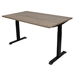 Euroseats Bureau Robson eiken met Zwart frame 620-840 x 1200 x 800 mm
