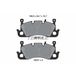 Textar Kit de plaquettes de frein, frein à disque 2625001 Audi 95c698151