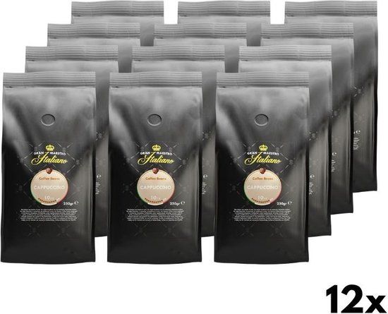 Gran Maestro Italiano Cappuccino - Koffiebonen - 6 x 250 g
