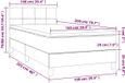vidaXL Boxspringbed met matras, velours, noir, 100x200 cm