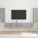 Maison Exclusive Étagère murale TV set 4 pcs. Sonoma-Grau Panneau de particules