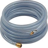 PVC-weefselslangset, RIEGLER Slangenset PVC met koppeling en stekker NW7,2, transparant 9x3mm 15m