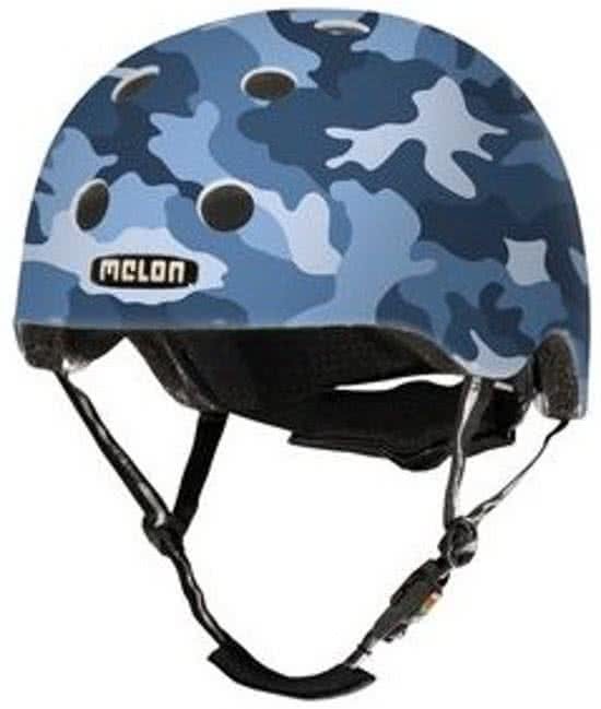 Melon Helm Camouflage Blue XXS-S 46-52cm blauw