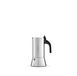 Bialetti 0001698 Italiaans koffiezetapparaat, roestvrij staal, zilver, 2 kopjes
