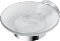 Ideal Standard Iom zeephouder met glazen schaal mat chroom