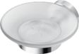 Ideal Standard Iom zeephouder met glazen schaal mat chroom