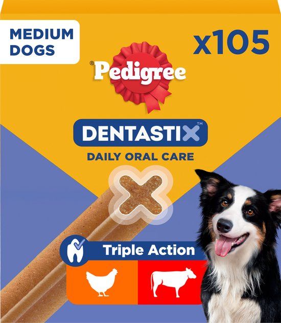 Pedigree Dentastix Medium - 105 stuks - Gebitsverzorging voor Honden