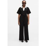 Karl Lagerfeld Combinaison à col Signature Noir Taille : M