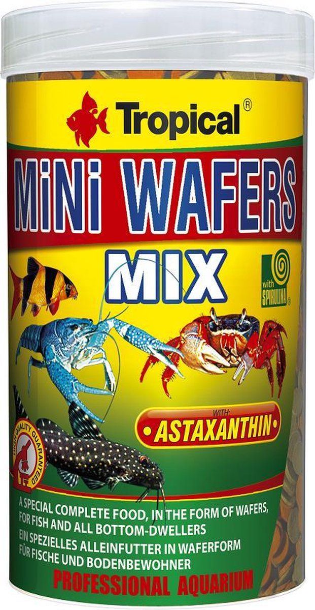 Tropical Mini Wafer Mix 250ml - Aquarium Visvoer