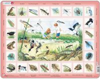 Larsen Puzzle - Puzzle éducatif Étang - 48 pièces