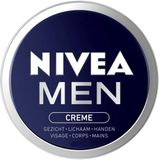 NIVEA MEN Crème Gezicht - Lichaam - Handen - Lichte Formule - Vitamine E - Moisturizer Mannen - Gezichtsverzorging - Trekt Snel In - 30 ml