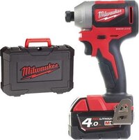 Milwaukee M18 CBLID-402C 18V Li-Ion accu slagschroevendraaier set 2x 4.0Ah accu in koffer - koolborstelloos