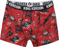King Kerosin Rockabilly Devil Heren Boxers - rood - S