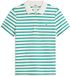 Tommy Hilfiger Damen Poloshirt 1985 Slim Fit Piqué Baumwolle Elasthan Grün Gestreift XS
