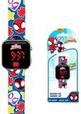 Kids Licensing Spidey Led-klok Veelkleurig