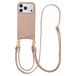 Selencia Nova Telefoonhoes met Koord en Pashouder voor de Apple iPhone 18 Pro / 17 Pro - Dusty Rose