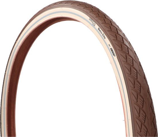 Dresco Anti-Lek Buitenband Metro Elite 28 x 1.75 (47-622) Reflectie Bruin/Creme