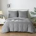 Good Nite Beddengoedset, 135 x 200 cm, 2-delig + 1 kussensloop 80 x 80 cm, grijs, microvezel, dekbedovertrek 135 x 200 cm, zacht