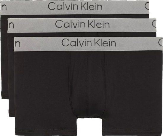 Calvin Klein Trunk Boxershorts Heren (3-pack) - Maat L - Zwart
