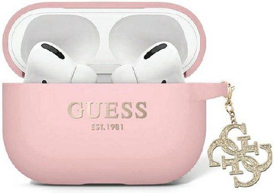 Guess Glitter Charm Silicone Case for Apple Airpods Pro 2 - Pink