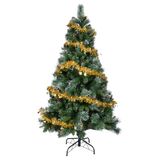 YEAUPE PRO Kunstkerstboom met metalen standaard, kerstboom van pvc, dennenboom met 800 groene punten, voor thuis, kantoor, winkels en hotels (180 cm, groen en wit)