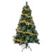 YEAUPE PRO Kunstkerstboom met metalen standaard, kerstboom van pvc, dennenboom met 800 groene punten, voor thuis, kantoor, winkels en hotels (180 cm, groen en wit)