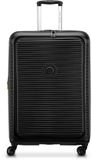 DELSEY Freestyle Reiskoffer 76 cm – Front-Opening – Uitbreidbaar – 104/114L – TSA-slot – Black