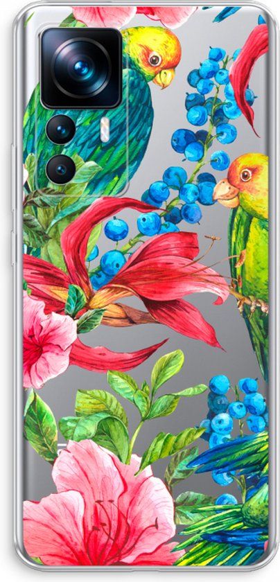 Case Company Xiaomi 12T Pro Case - Parrot - Soft TPU Back Cover - Protective Phone Case