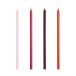 HAY Bougies Slim lot de 4 Rose-rouge