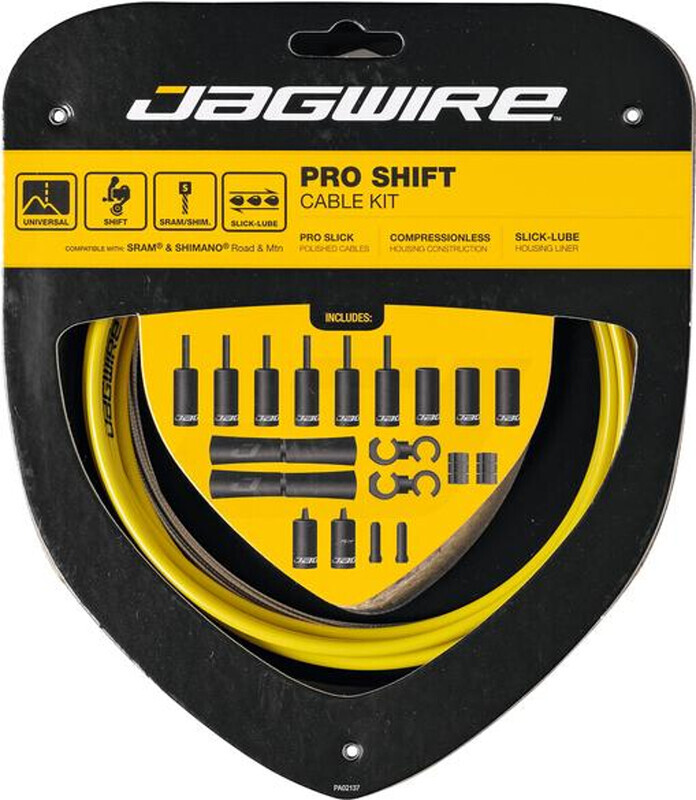 Jagwire 2X Pro Shift Schakelkabel Set, yellow