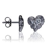 Orphelia ZO-7082 Oorstekers voor dames, 925 zilver, zirkonia, wit, rond geslepen, Zilver, Zirkonia