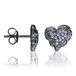 Orphelia ZO-7082 Oorstekers voor dames, 925 zilver, zirkonia, wit, rond geslepen, Zilver, Zirkonia