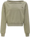 Forplay Washed Carmen Longsleeve Top Dames Sweatshirts - grijs - L