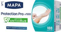 Mapa Beschermende handschoenen Pro van vinyl, waterdicht/latexvrij, gecertificeerd diefstalbeveiliging, robuust, veelzijdig inzetbaar, box met 100 stuks, maat L, 1 stuk