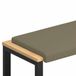 vidaXL - Bankkussen - Textured - Velvet - Kaki