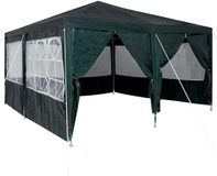 vidaXL Partytent 400 x 400 x 266 cm groen polyetheen