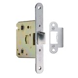 Amig - Gecombineerd deurslot model 2001 voor houten deuren naar badkamers, keukens of slaapkamers - Roestvrijstalen insteekslot - 50 mm doornmaat - Afgeronde voorplaat