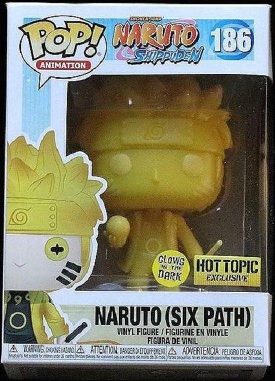 Funko Pop! Naruto Shippuden - Naruto Six Path Yellow Glow in the Dark - Exclusive Pop