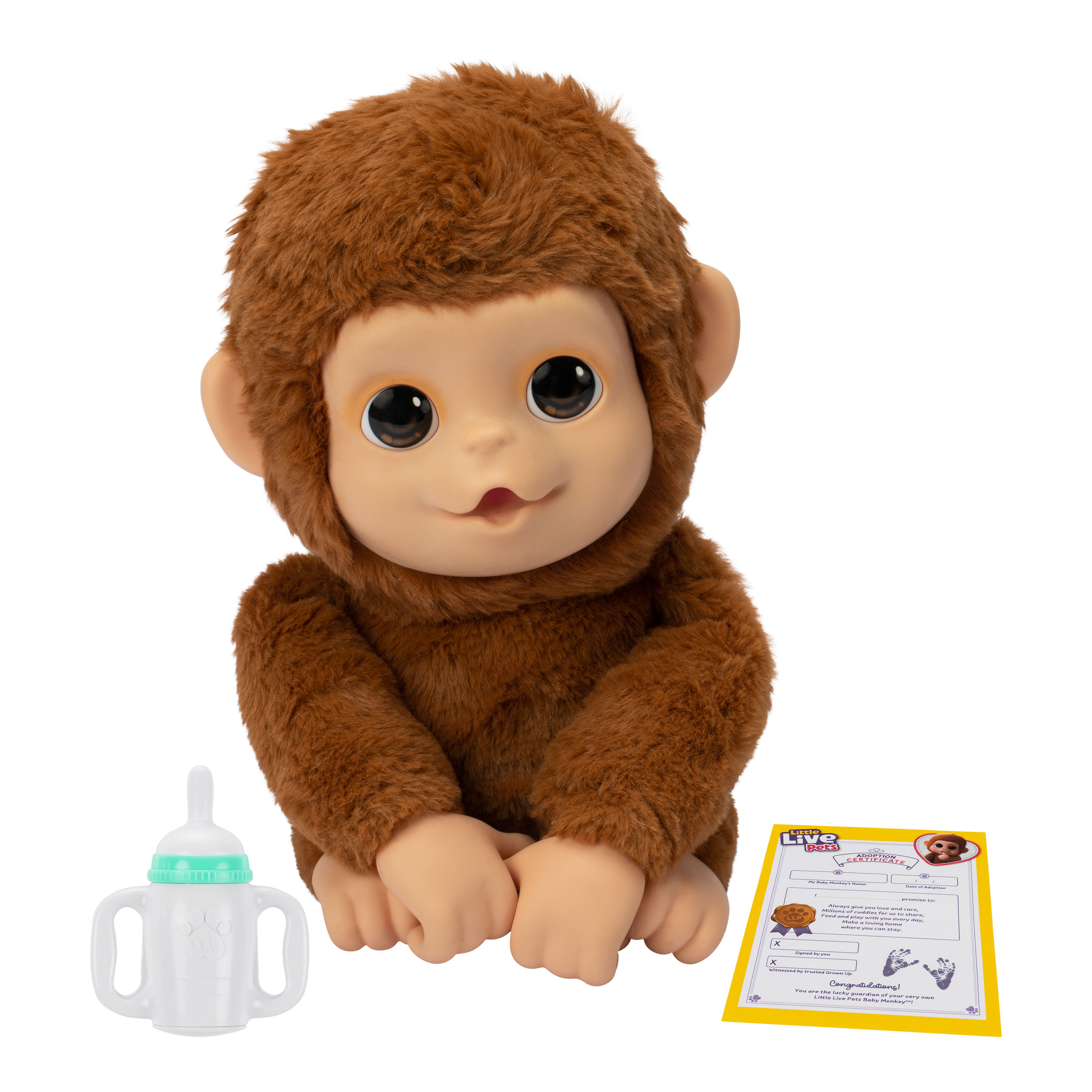 Moose Toys Little Live Pets - My Baby Monkey Mango - Interactieve Knuffelaap
