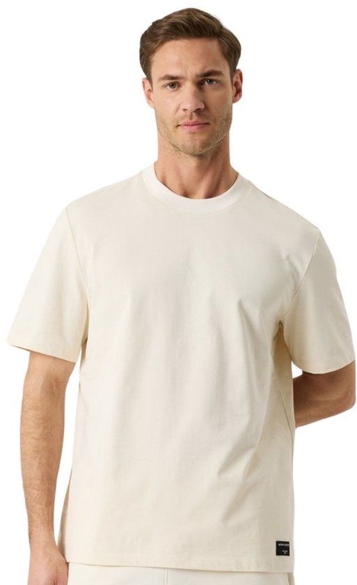 Björn Borg Centre High Neck T-Shirt - Off White