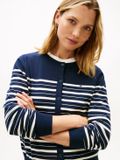 Tommy Hilfiger Cardigan Dames Katoenmix Blauw S