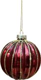Uniplant Kerstbal bol lijn ossenbloed 8 cm