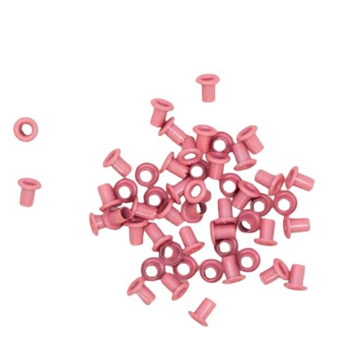 Craftelier - Verpakking met 50 mini-oogjes, ideaal voor kaarten, scrapbooking en knutselwerk, geschikt voor EVA-rubber, tags of albumdeksels, buitendiameter: 0,48 cm, roze bubbelgum