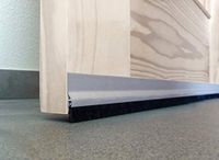 Tochtstopper BURCASA Tochtstopper van aluminium, zilverkleurig, 125 cm, 127440 stuks