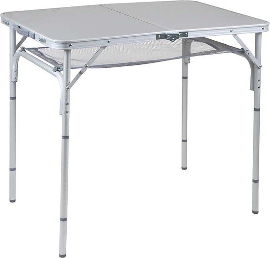 Bo-Camp Premium Koffermodel Campingtafel - 90 x 60 cm - Grijs