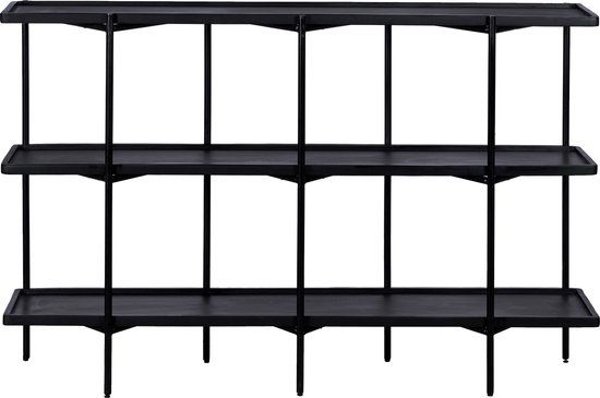 QUVIO Dressoir Luce - FSC® mangohout - 150 cm - Zwart