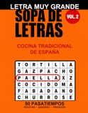 Sopa de Letras Letra MUY GRANDE: Cocina Tradicional de España